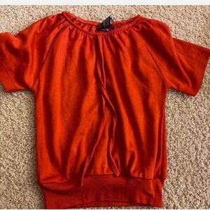 Vintage JCPenneys superwear girls Orange Top size 6